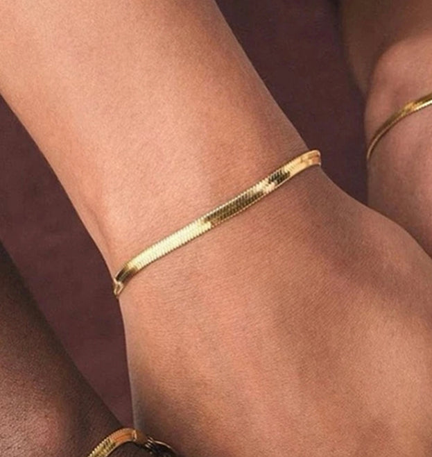 Gold  snake bracelet