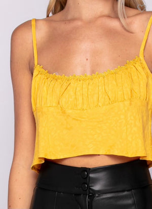 Sunny yellow cropTop