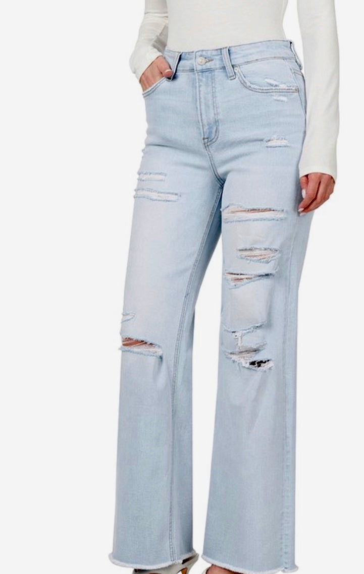 Taymoor wide leg denim