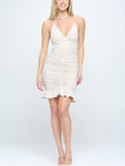 Allison ruched halter dress