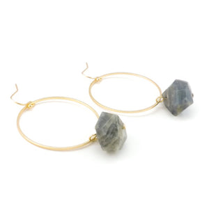 Crystallize Natural Stone Hoops