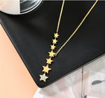 Star necklace and earrings