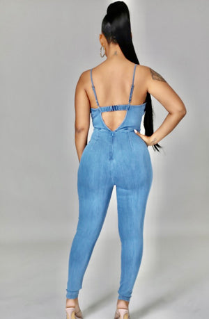 Courtney denim jumpsuit