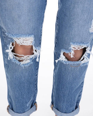 Stressed jeans