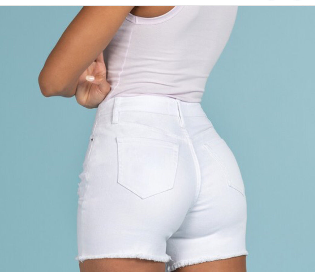 Yumi white shorts