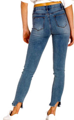 Medium Wash Distressed Skinny Jeans